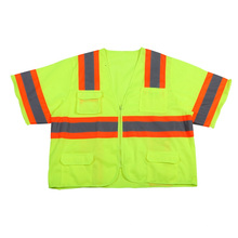 Camisa reflectante de seguridad de alta visibilidad con mangas (DFJ015)